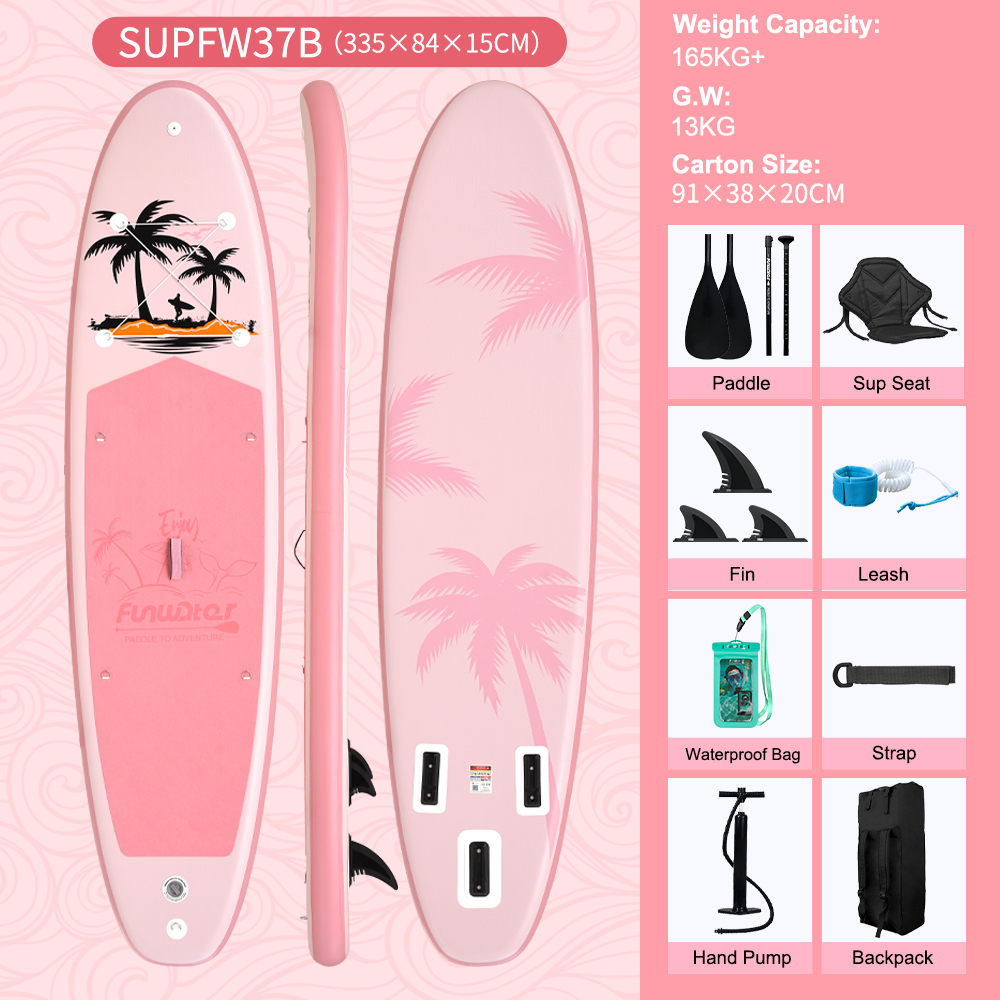 Nafukovací paddleboard FunWater PinkPlam 3358415cm 3